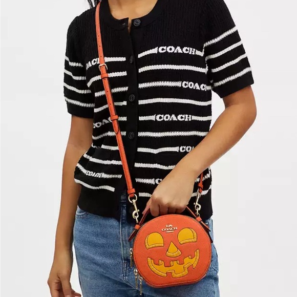 Canteen Crossbody Bag With Halloween Pumpkin Print - Picture 3 of 9